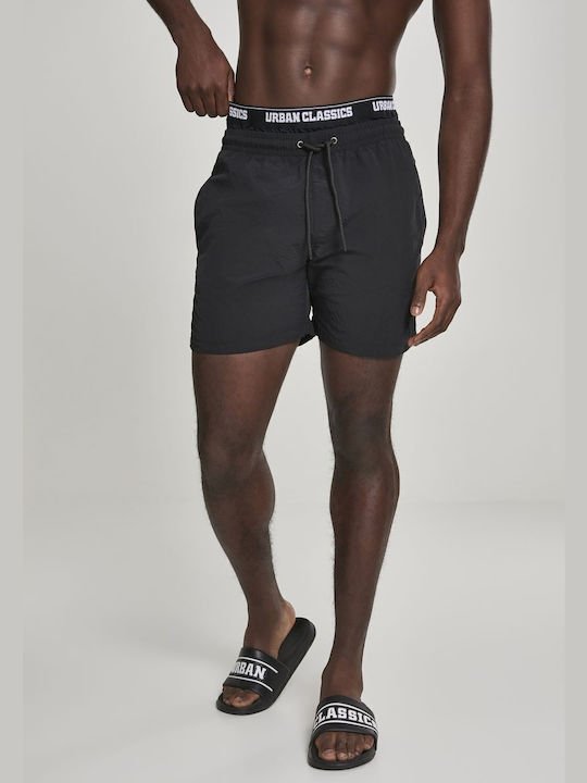 Urban Classics Men's Swimwear Shorts Black/Black/White