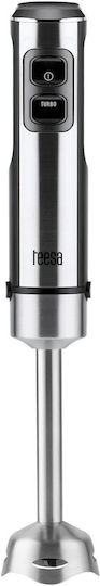 Teesa Ραβδομπλέντερ με Ανοξείδωτη Ράβδο 1200W Ασημί