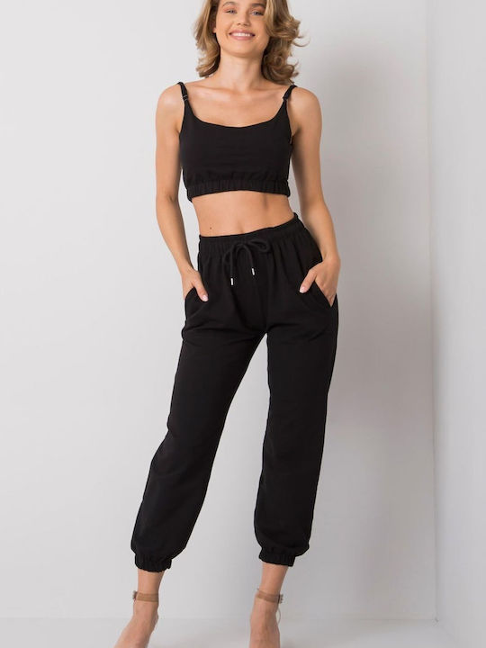 Ex Moda Set Women's Sweatpants Black