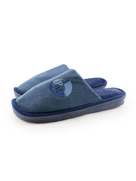 Love4shoes Men's Printed Slippers Blue