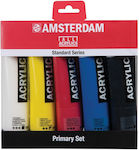 Royal Talens Amsterdam Standard Series Σετ Ακρυλικά Χρώματα Ζωγραφικής Πολύχρωμο 125ml 5τμχ