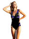 Ewlon One-Piece Swimsuit Black