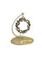 Marhome Coroană de birou Amulet Rodie Auriu din Piatră 11cm 1buc