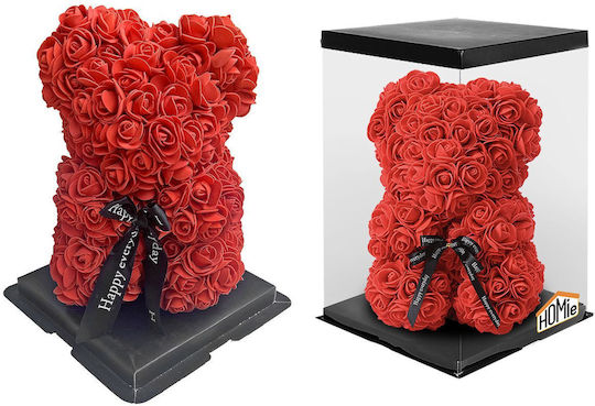 Teddybär aus künstlichen Rosen Red 35cm in Yala HOMie