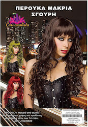 Carnival Wig Curly Brunette