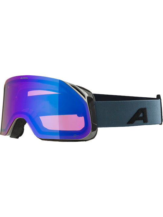 Alpina Masca de schi și snowboard Pentru adulți Albastru cu Lentilă în culoarea Albastru