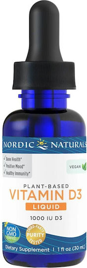 Nordic Naturals Растителна течна Витамин D3 1000 IU Ябълка 30 ml