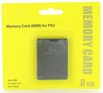 Card de memorie Playstation 2 8MB în culoarea Negru