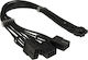 Inter-Tech 12 4pin 3x8pin 88885615 12+4 pini - PCIe cu 8 pini Cablu 0.34m Negru (88885615)