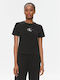 Calvin Klein Monologo Baby Damen Sport T-Shirt Black