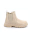 Kinderstiefeletten mit Reißverschluss Beige