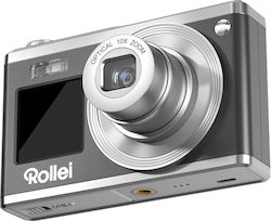 Rollei Compactline 10x Компактна фотокамера 20МР Оптично увеличение 10x с екран 2.8" и видео резолюция 1920 x 1080 пиксели Черно