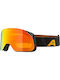 Alpina Ski & Snowboard Goggles Kids Orange with Lens in Black Color