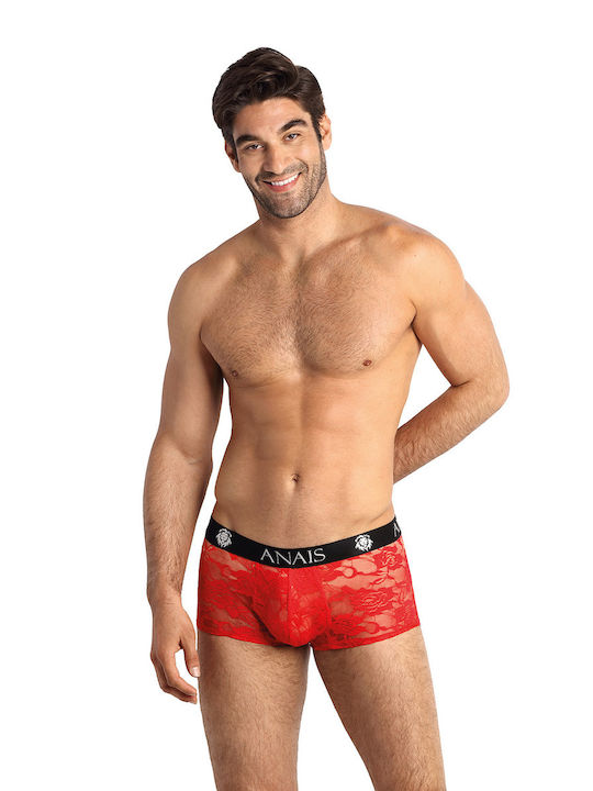 Anais Apparel Herren Boxershorts Rot 1Packung