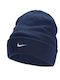 Swoosh Beanie Unisex Σκούφος Πλεκτός σε Μπλε χρώμα
