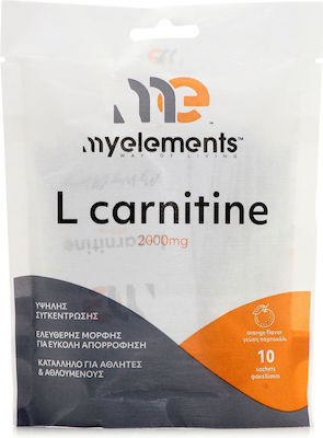My Elements L-Carnitine cu Carnitină 2000mg L-Carnitină 10 pliculețe
