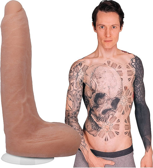 Doc Johnson Owen Gray Ρεαλιστικό Dildo με Όρχεις Flesh