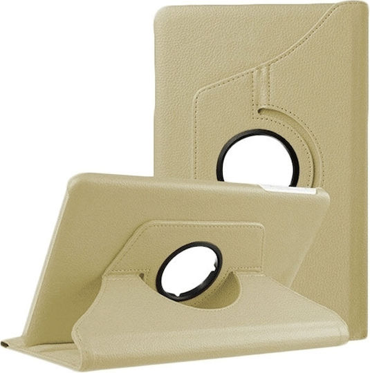 Galaxy Wifi Tab S6 Lite 10.4 Flip Cover Rotating Gold (Samsung Galaxy Wifi Tab S6 Lite 10.4 / S6 Lite 2022 P610 / P615 / P613)