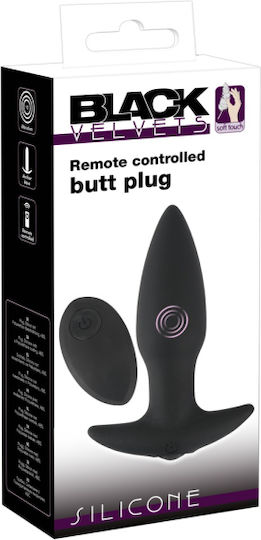 You2Toys Rc Vibe Πρωκτική Σφήνα με Δυνατότητα Ασύρματης Λειτουργίας και Δόνηση Μαύρη