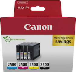 Canon PGI-2500 Original Pack of 4 InkJet Printe...