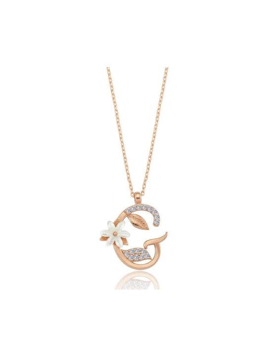 Necklace from Pink Gold Plated Silver