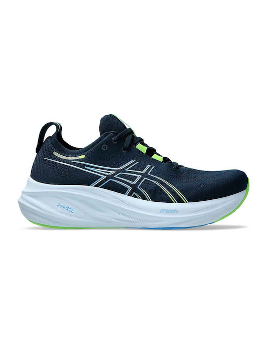 ASICS Gel-Nimbus 26 Men's Running Sport Shoes French Blue / Electric Lime