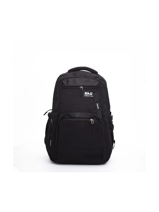 Juxianzi Men's Fabric Backpack Black