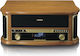 Lenco TCD-2571 Πικάπ με Belt Drive, Προενίσχυση και Ενσωματωμένα Ηχεία Καφέ