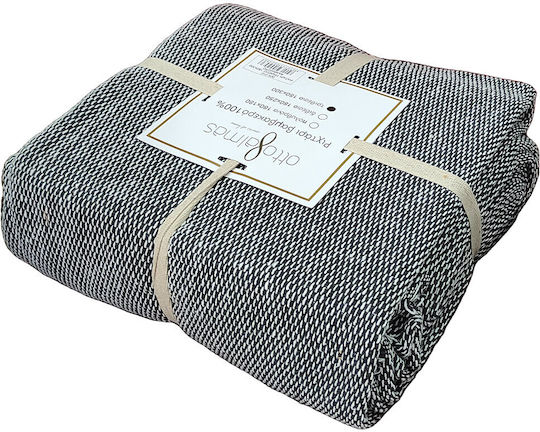 Otto Almas Armchair Throw 180x180cm Grey 009.008 Anthraki