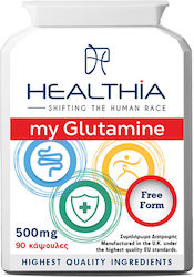 Healthia My Glutamine 500mg 90 Κάψουλες Healthia My Glutamine 500mg 90 Κάψουλες