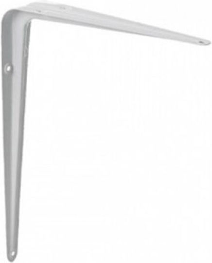 Amig Metallic Corner Shelf White 250x200mm 503