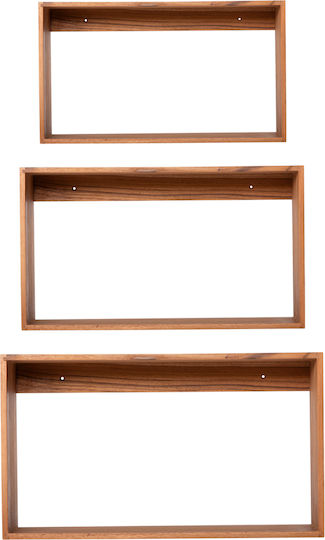 Ράφια Chengis Φυσικό (3τμχ) 60x20x38εκ.