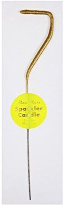 Meri Meri Sparkler Geburtstagskerze Nummer "7" in Gold Farbe 45-2745