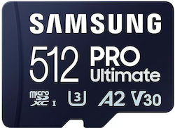 Samsung PRO Ultimate microSDXC 512GB Class 10 U3 V30 A2 UHS-I με USB Reader