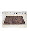 Aslanis Home Dark Tufted Χαλί Ορθογώνιο Δερμάτινο Dark Brown 160x230cm