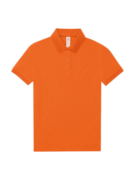 B&C Men's Promotional Polo T-Shirt Pure Orange