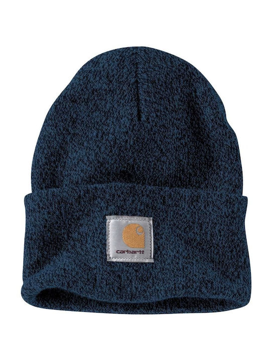 Carhartt Watch Hat Beanie Unisex Σκούφος Πλεκτός σε Navy Μπλε χρώμα