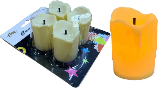TnS Beige Jar Candles 4 Pieces TnS Beige Jar Candles 4 Pieces
