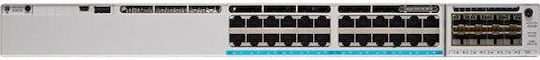 Cisco Catalyst C9300L-24T-4X-A Managed L3 Switch και 24 SFP Θύρες