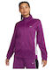 Sportswear Women's Cardigan with Zipper Bold Berry White