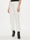 Women's Fabric Trousers Relaxed Fit ecru (ecru)