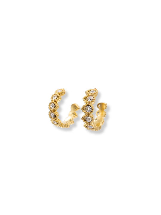 Earrings Hoops made of Steel Gold Plated