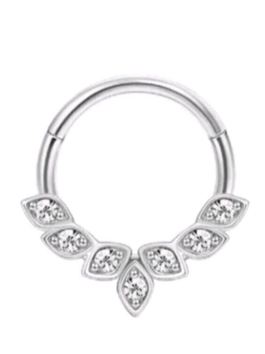 Amalfi Accessories Ohrring Creole aus Stahl Silber