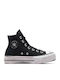 Chuck Taylor All Star Lift Platform Women's Boots Black Silver