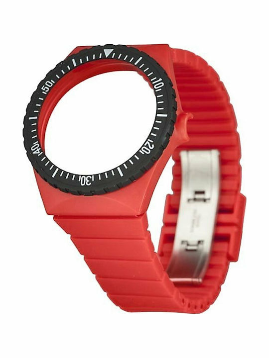 Fortis Rubber Strap Red Fortis Rubber Strap Red