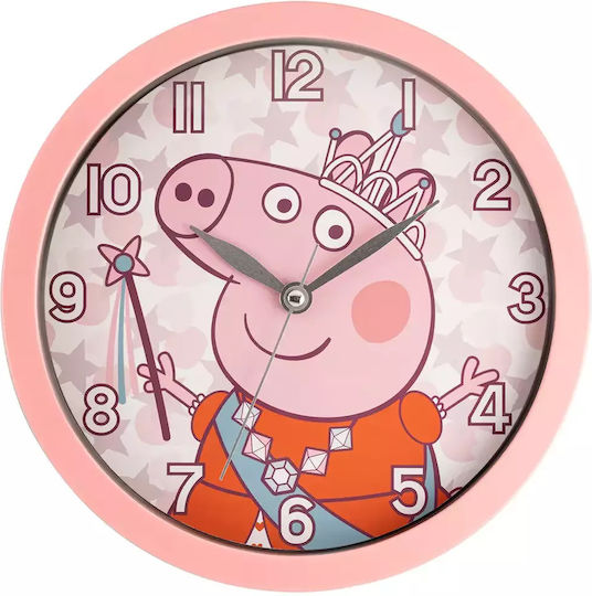 Disney Παιδικό Ρολόι Τοίχου Peppa Pig 25εκ.