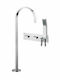 Ottone Meloda Pulse Amestecare Baterie Cadă Set complet Argint