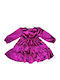 Rochie Fete Mânecă Lungă Catifea Fuchsia