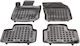 Sahler Set of Front and Rear Mats 4pcs Tray Type for Volvo V60 2018+ Black