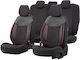 Deluxeboss Front Car Covers 11pcs Leatherette Black
